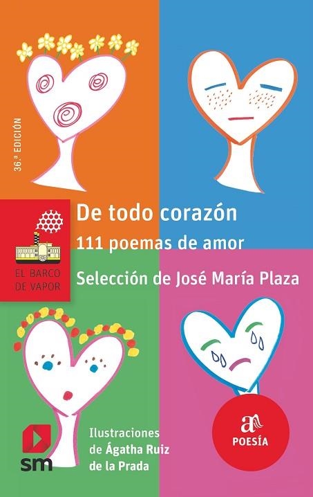 DE TODO CORAZÓN 111 POEMAS DE AMOR | 9788467591583 | VV. AA | Llibreria infantil en català